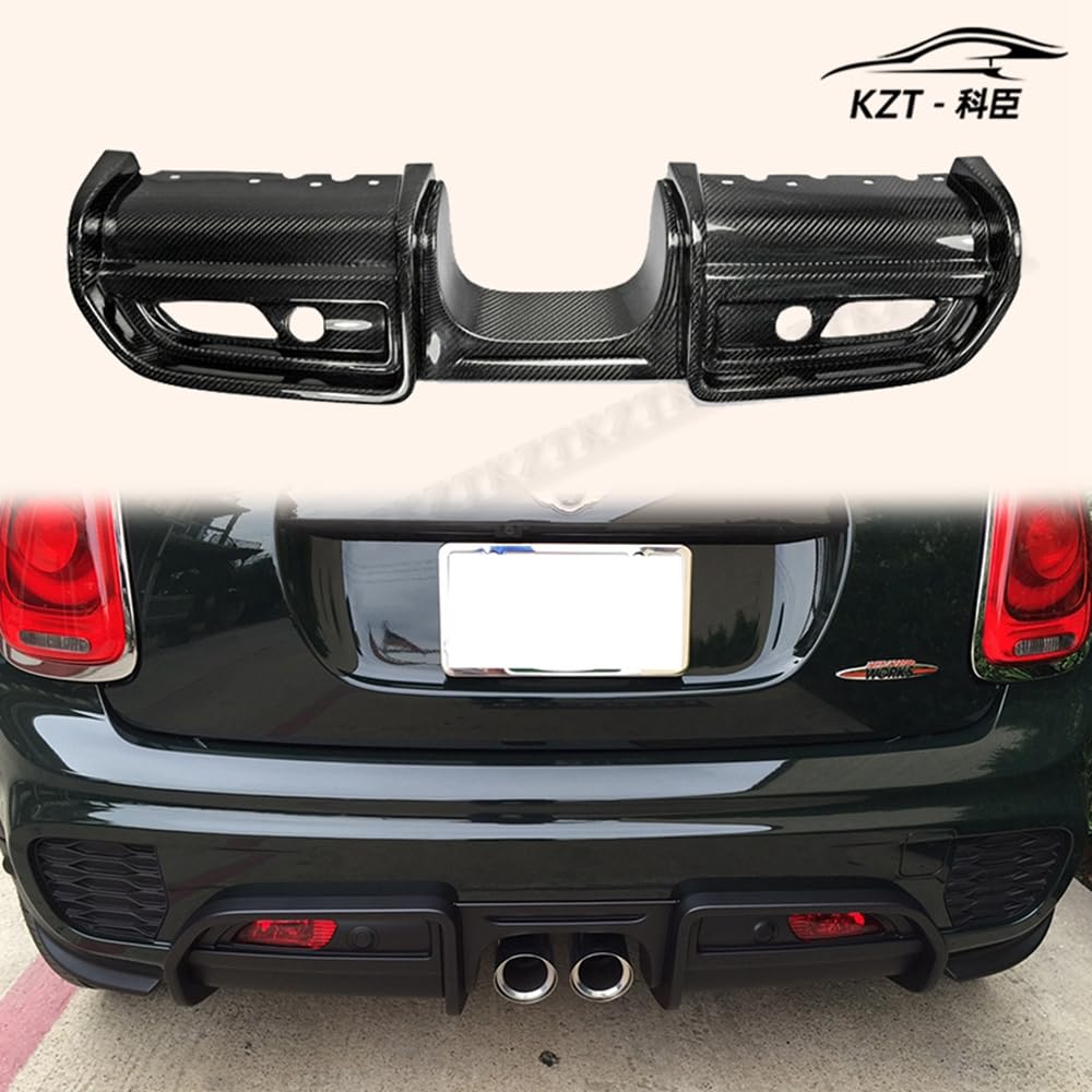 For Mini F56 Jcw Style Rear Diffuser (Replacement) Carbon Fiber