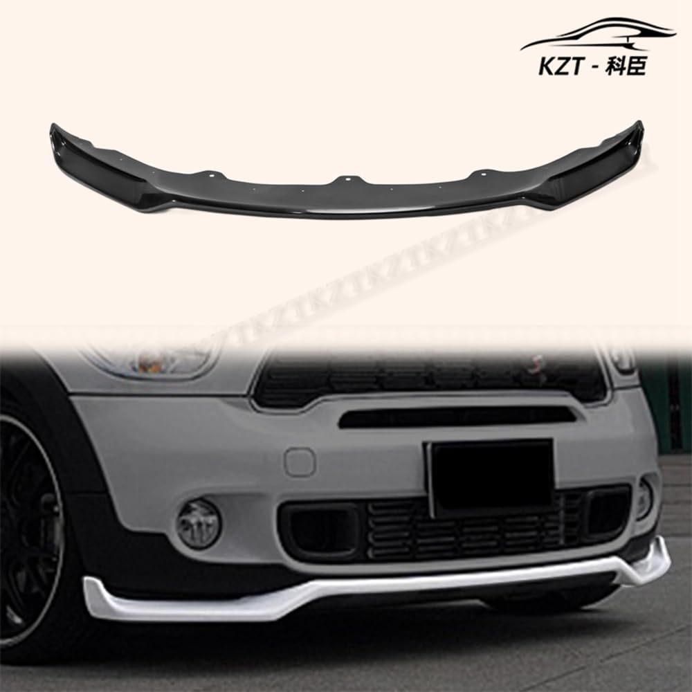 For Mini R60 Countryman Jcw Gbn Style Front Bumper Lip Chin Splitter Spoiler Fiber Glass Body Kits Kazento Carbon Parts 车身侧板 R60-FL-JCW-FRP