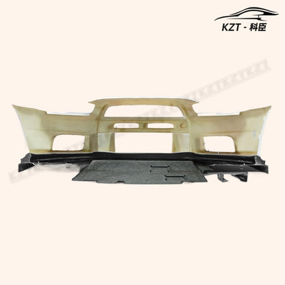 For Mitsibishi Evo 10 Vrs Style Wide Ver Front Bumper Lip With Diffuser Chin Splitter Spoiler Fiber Glass Body Kits Kazento Carbon Parts 车身侧板 EVO10-FL-VA-WIDE-B-FRP