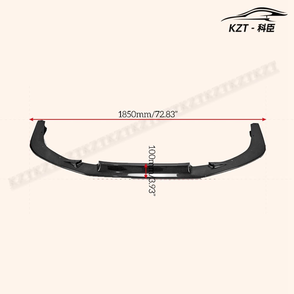 For Mitsibishi Evo10 Vrs17 Utm Type Front Bumper Lip Chin Splitter Spoiler Carbon Fiber Body Kits Kazento Carbon Parts 车身侧板 EVO10-FL-UTM-CF