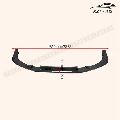 For Mitsibishi Evo10 Vrs17 Utm Type Front Bumper Lip Chin Splitter Spoiler Carbon Fiber Body Kits Kazento Carbon Parts 车身侧板 EVO10-FL-UTM-CF