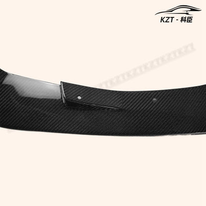 For Mitsibishi Evo10 Vrs17 Utm Type Front Bumper Lip Chin Splitter Spoiler Carbon Fiber Body Kits Kazento Carbon Parts 车身侧板 EVO10-FL-UTM-CF