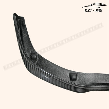 For Mitsibishi Evolution 10 Ralliart Front Bumper Lip Chin Splitter Spoiler Carbon Fiber Body Kits Kazento Carbon Parts 车身侧板 EVO10-FL-RALLI-CF