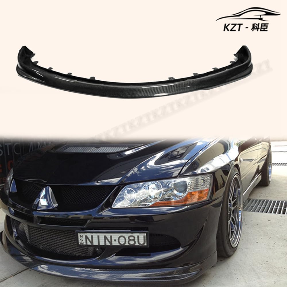 For Mitsibishi Evolution 8 D-Style Front Bumper Lip Chin Splitter Spoiler Carbon Fiber Body Kits Kazento Carbon Parts 车身侧板 EVO8-FL-D-CF