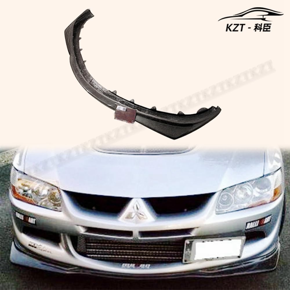 For Mitsibishi Evolution 8 Vrs Style Front Bumper Lip Chin Splitter Spoiler Carbon Fiber Body Kits Kazento Carbon Parts 车身侧板 EVO8-FL-VA-CF