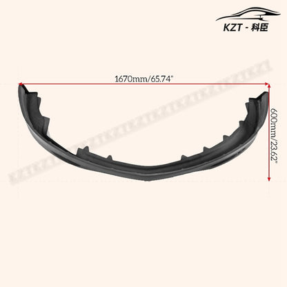 For Mitsibishi Evolution 9 Se Style Front Bumper Lip Chin Splitter Spoiler Carbon Fiber Body Kits