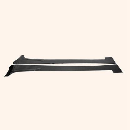 For Mitsubishi Evo 10 Vrsv2 Wide Style Side Skirts Under Board Rocker Panels Side Part Fiber Glass Body Kit Replacement Kazento Carbon Parts 车身侧板 EVO10-SSX-VA2-FRP