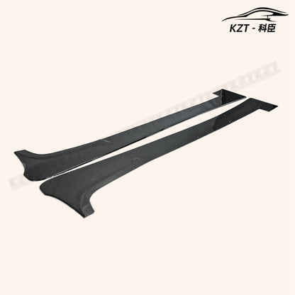 For Mitsubishi Evo 10 Vrsv2 Wide Style Side Skirts Under Board Rocker Panels Side Part Fiber Glass Body Kit Replacement