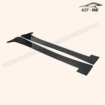 For Mitsubishi Evo 10 Vrsv2 Wide Style Side Skirts Under Board Rocker Panels Side Part Fiber Glass Body Kit Replacement