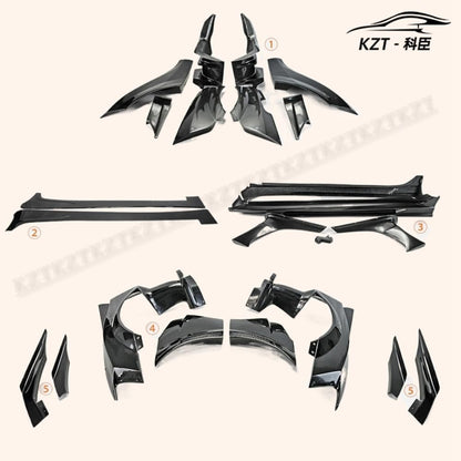 For Mitsubishi Evo 10 Vrsv2 Wide Style Side Skirts With Add On 4Pcs Rocker Panels Side Part Fiber Glass Body Kit Replacement Kazento Carbon Parts 车身侧板 EVO10-SS-VA2-FRP