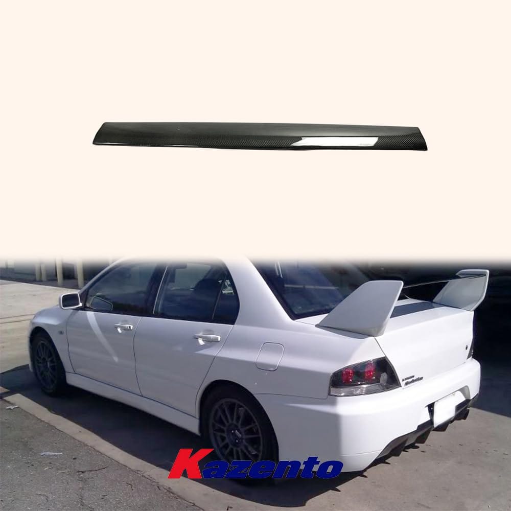 For Mitsubishi Evo 7 Oem Rear Spoiler Blade Carbon Fiber Car Body Parts Kits Kazento Carbon Parts 车身侧板 EVO7-RS-BLD-OE-CF