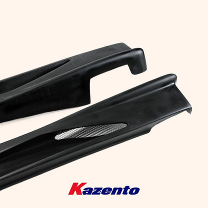 For Mitsubishi Evo 8 9 Vtx Cyber Evo Side Skirt Rocker Panels Side Part Fiber Glass Body Kit Replacement Kazento Carbon Parts 车身侧板 EVO8-SS-CYBER-FRP