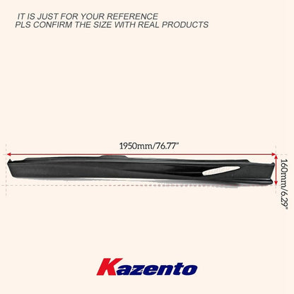 For Mitsubishi Evo 8 9 Vtx Cyber Evo Side Skirt Rocker Panels Side Part Fiber Glass Body Kit Replacement Kazento Carbon Parts 车身侧板 EVO8-SS-CYBER-FRP