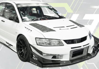 For Mitsubishi EVO 8 9 VTX Cyber  Front Bumper Bottom Under Lip Kits