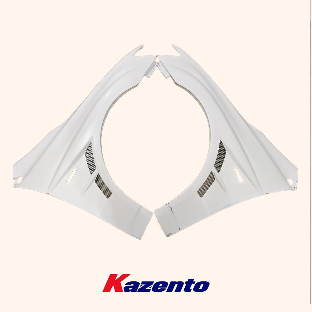 For Mitsubishi Evo10 Cs Style Front Vented Fender Fiber Glass Kazento Carbon Parts 车身侧板 EVO10-FF-CS-FRP