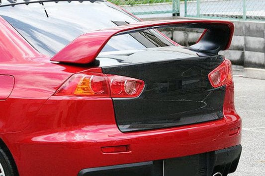 For Mitsubishi Evolution 10 Rear Boot Trunk Carbon Fiber