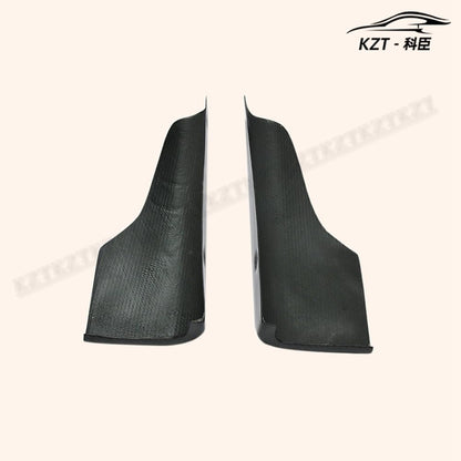 For Mitsubishi Evolution 7 8 9 Side Skirt Addon Spat Rocker Panels Side Part Carbon Fiber Body Kit Replacement Kazento Carbon Parts 车身侧板 EVO8-SPAT-SS-CF