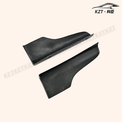 For Mitsubishi Evolution 7 8 9 Side Skirt Addon Spat Rocker Panels Side Part Carbon Fiber Body Kit Replacement Kazento Carbon Parts 车身侧板 EVO8-SPAT-SS-CF