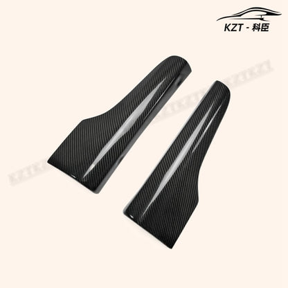 For Mitsubishi Evolution 7 8 9 Side Skirt Addon Spat Rocker Panels Side Part Carbon Fiber Body Kit Replacement Kazento Carbon Parts 车身侧板 EVO8-SPAT-SS-CF