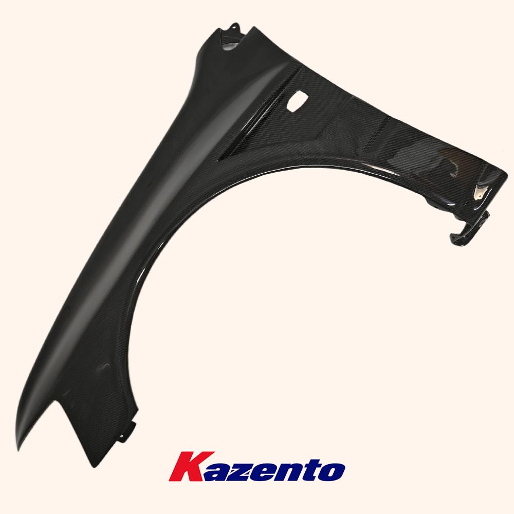 For Mitsubishi Evolution 8 9 Front Wider Single Vented Fender (+10Mm) Carbon Fiber Kazento Carbon Parts 车身侧板 EVO8-FF-SINGLE-CF