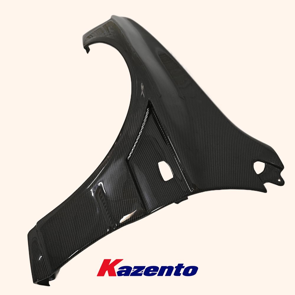 For Mitsubishi Evolution 8 9 Front Wider Single Vented Fender (+10Mm) Carbon Fiber Kazento Carbon Parts 车身侧板 EVO8-FF-SINGLE-CF