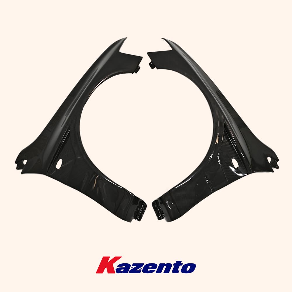 For Mitsubishi Evolution 8 9 Front Wider Single Vented Fender (+10Mm) Carbon Fiber Kazento Carbon Parts 车身侧板 EVO8-FF-SINGLE-CF