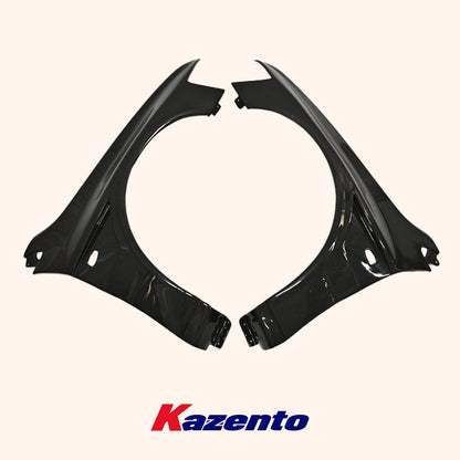 For Mitsubishi Evolution 8 9 Front Wider Single Vented Fender (+10Mm) Carbon Fiber Kazento Carbon Parts 车身侧板 EVO8-FF-SINGLE-CF