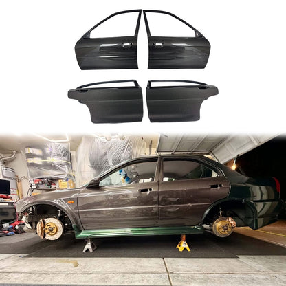 For Mitsubishi Evolution EVO 6 OE Style Side Outter Door 4pcs