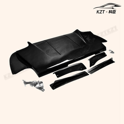 For Mitsubishi Evolution Evo 9 Vrs Style Under Rear Diffuser Carbon Fiber Kazento Carbon Parts 车身侧板 EVO9-DIF-VA-CF