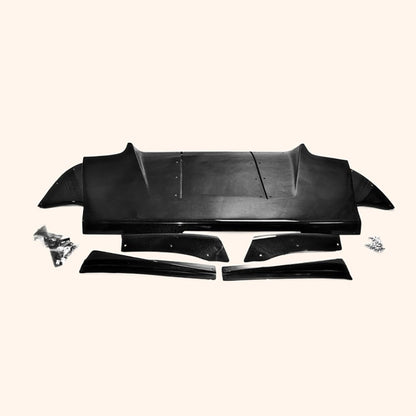 For Mitsubishi Evolution Evo 9 Vrs Style Under Rear Diffuser Carbon Fiber Kazento Carbon Parts 车身侧板 EVO9-DIF-VA-CF