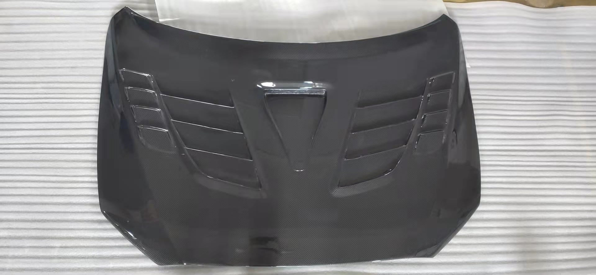 For Mitsubishi X EVO 10 CZ4A V2 Style Front Vented Hood 2007-2016