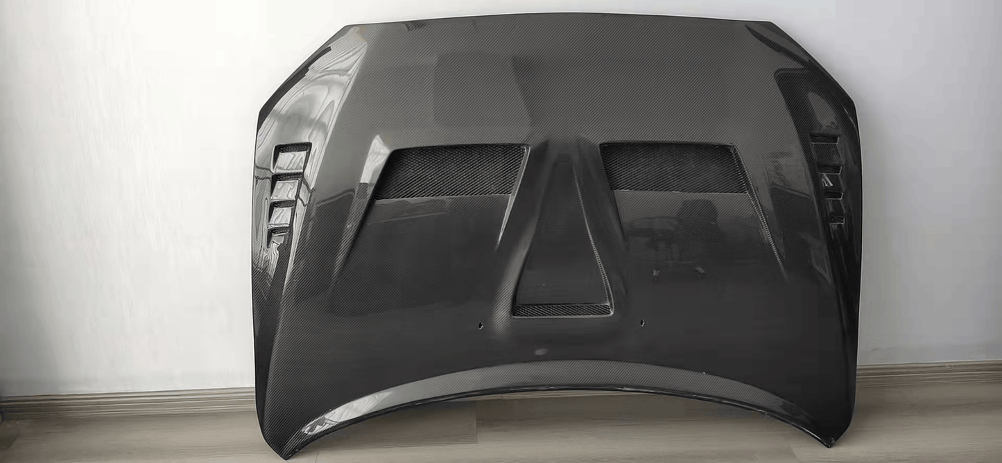 For Mitsubishi X EVO 10 CZ4A V3 Style Front Vented Hood 2007-2016