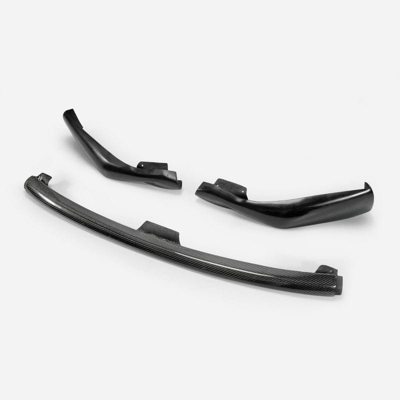 For Nissan 09-12 370Z Z34 Zenki Early Model Jdm Front Bumper Lip 3Pcs (Pre-Facelift) Chin Splitter Spoiler Partial Carbon Fiber(Mid Piece) Body Kits Kazento Carbon Parts 车身侧板 370Z-FL-3PCS-EA-P25