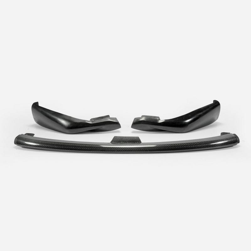 For Nissan 09-12 370Z Z34 Zenki Early Model Jdm Front Bumper Lip 3Pcs (Pre-Facelift) Chin Splitter Spoiler Partial Carbon Fiber(Mid Piece) Body Kits Kazento Carbon Parts 车身侧板 370Z-FL-3PCS-EA-P25