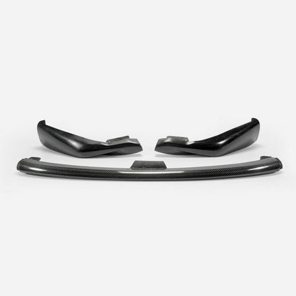 For Nissan 09-12 370Z Z34 Zenki Early Model Jdm Front Bumper Lip 3Pcs (Pre-Facelift) Chin Splitter Spoiler Partial Carbon Fiber(Mid Piece) Body Kits Kazento Carbon Parts 车身侧板 370Z-FL-3PCS-EA-P25