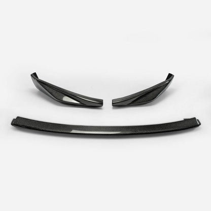 For Nissan 09-12 370Z Z34 Zenki Early Model Jdm Front Bumper Lip Chin Splitter Spoiler 3Pcs (Pre-Facelift) Carbon Fiber Body Kits