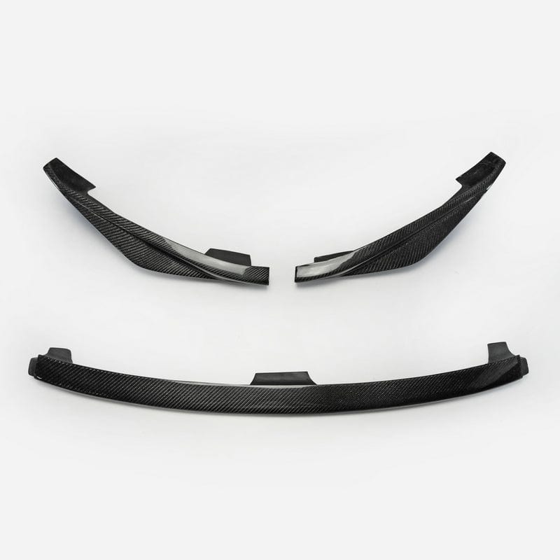 For Nissan 09-12 370Z Z34 Zenki Early Model Jdm Front Bumper Lip Chin Splitter Spoiler 3Pcs (Pre-Facelift) Carbon Fiber Body Kits