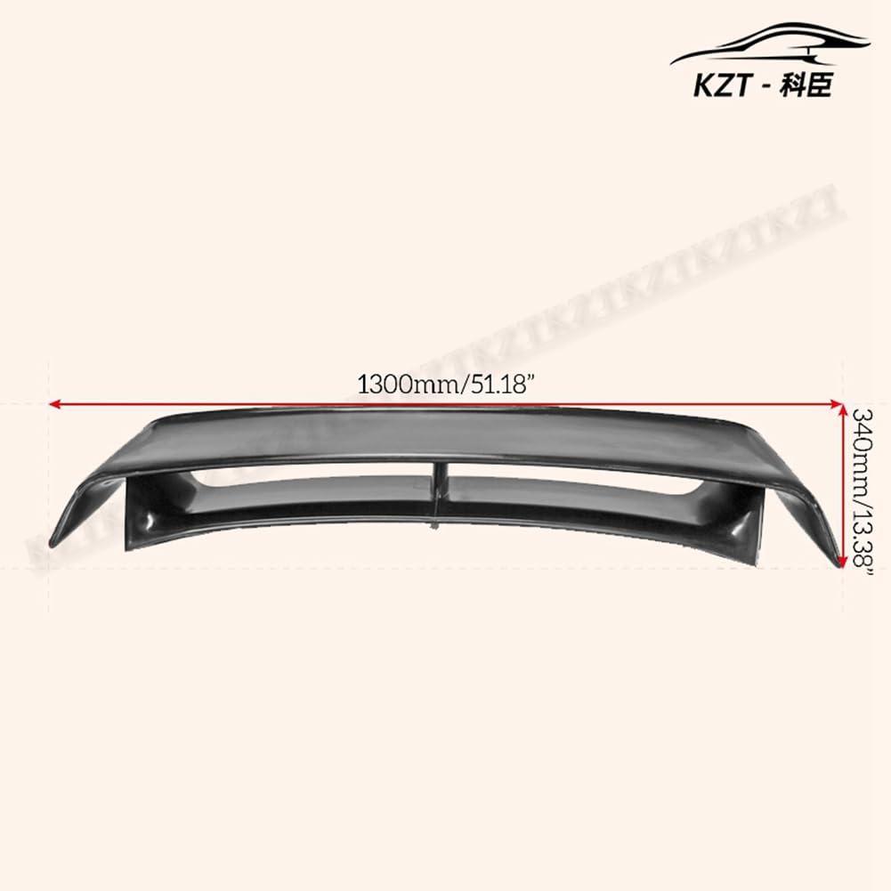 For Nissan 09-18 370Z Z34 NIS2 Style Rear Spoiler Fiber Glass Universal Wing For Car, Vehicle, Black Body Parts Kits