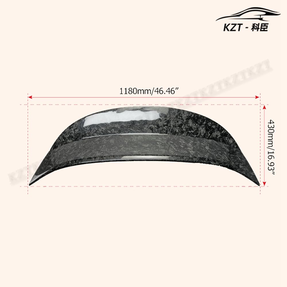 For Nissan 09 Onwards 370Z Z34 Ajt3 Style Rear Spoiler Carbon Fiber Forged Looks Car Body Parts Kits Kazento Carbon Parts 车身侧板 370Z-RS-AJT3-FCF