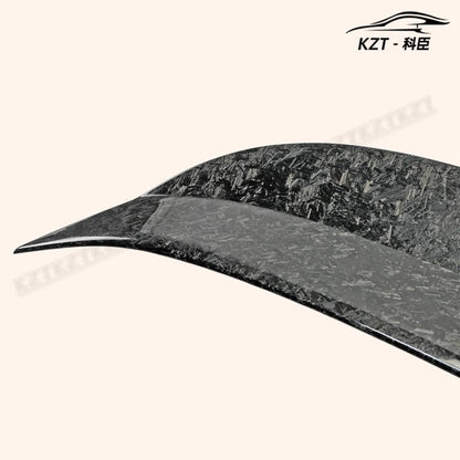 For Nissan 09 Onwards 370Z Z34 Ajt3 Style Rear Spoiler Carbon Fiber Forged Looks Car Body Parts Kits Kazento Carbon Parts 车身侧板 370Z-RS-AJT3-FCF