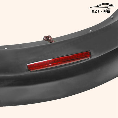 For Nissan 09 onwards 370Z Z34 AM Style Rear Wing (With brake lights) Fiber Glass Universal Wing For Car, Vehicle, Black Body Parts Kits Kazento Carbon Parts 车身侧板 370Z-RS-AM-FRP