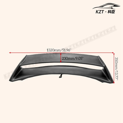For Nissan 09 onwards 370Z Z34 AM Style Rear Wing (With brake lights) Fiber Glass Universal Wing For Car, Vehicle, Black Body Parts Kits