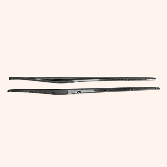 For Nissan 09 Onwards 370Z Z34 Side Skirt Step Extesion Rocker Panels Side Part Carbon Fiber Body Kit Replacement Kazento Carbon Parts 车身侧板 370Z-SSX-STEP-CF