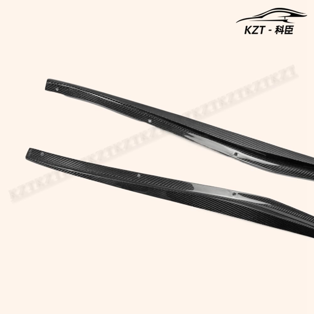 For Nissan 09 Onwards 370Z Z34 Side Skirt Step Extesion Rocker Panels Side Part Carbon Fiber Body Kit Replacement