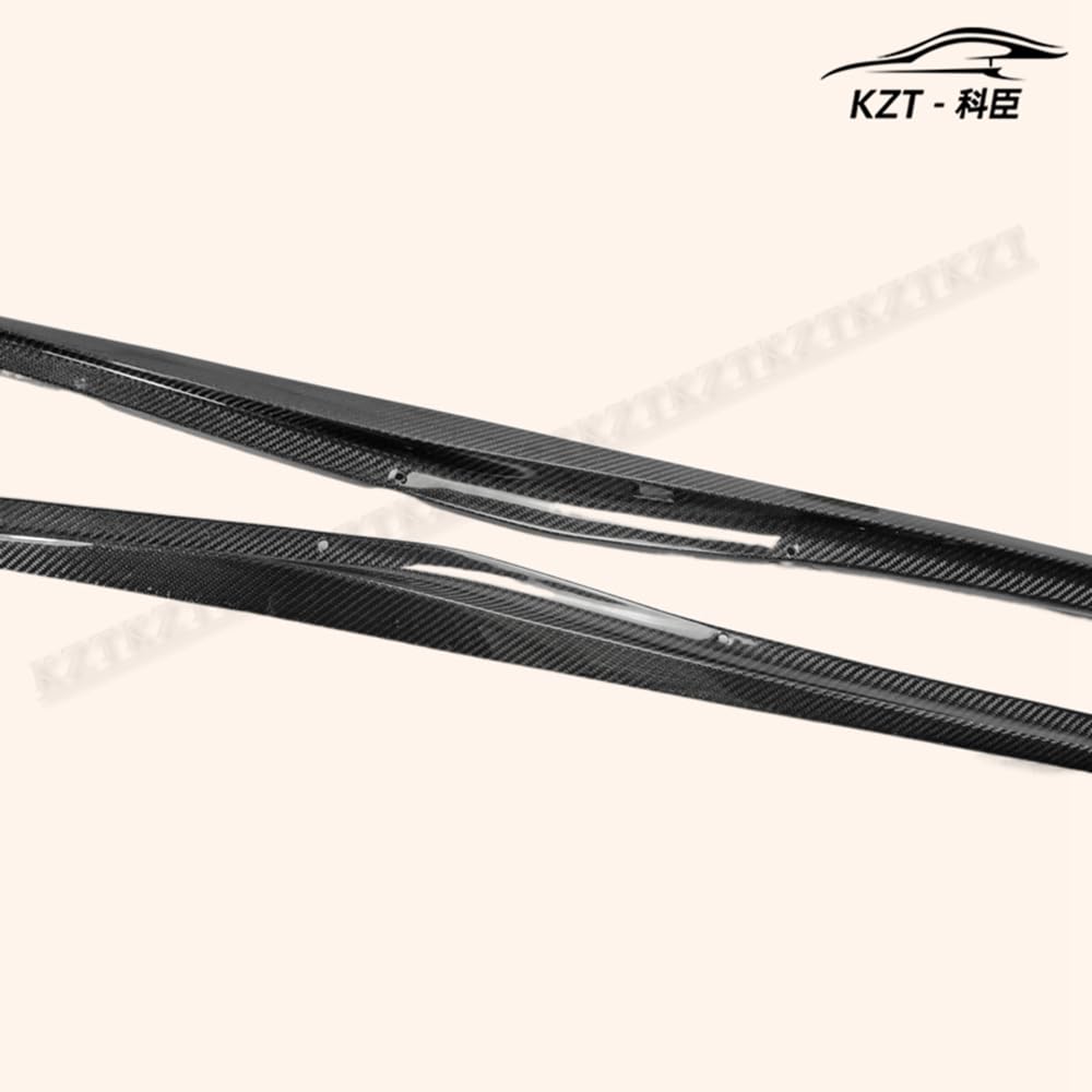 For Nissan 09 Onwards 370Z Z34 Side Skirt Step Extesion Rocker Panels Side Part Carbon Fiber Body Kit Replacement