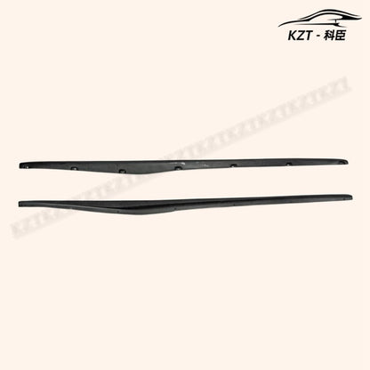 For Nissan 09 Onwards 370Z Z34 Side Skirt Step Extesion Rocker Panels Side Part Fiber Glass Body Kit Replacement