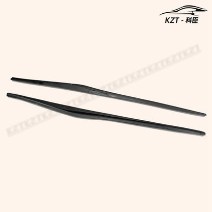 For Nissan 09 Onwards 370Z Z34 Side Skirt Step Extesion Rocker Panels Side Part Fiber Glass Body Kit Replacement