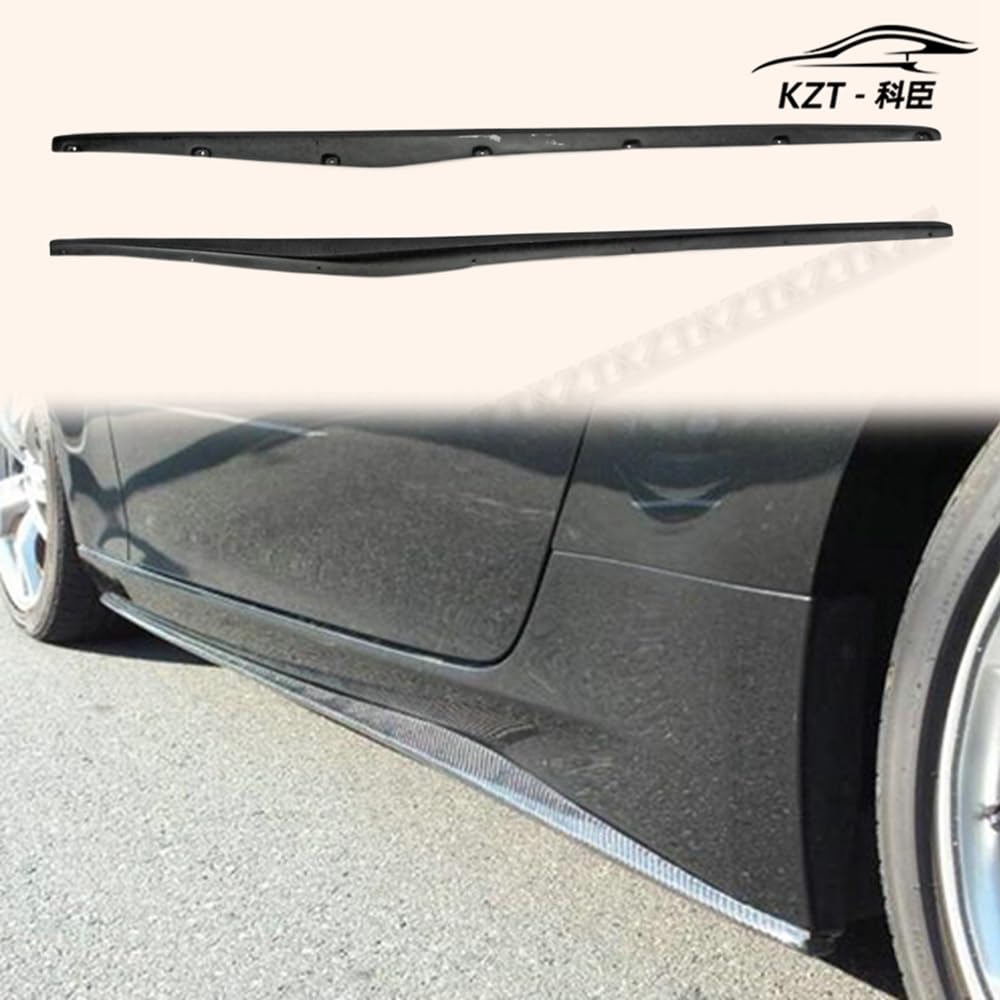 For Nissan 09 Onwards 370Z Z34 Side Skirt Step Extesion Rocker Panels Side Part Fiber Glass Body Kit Replacement