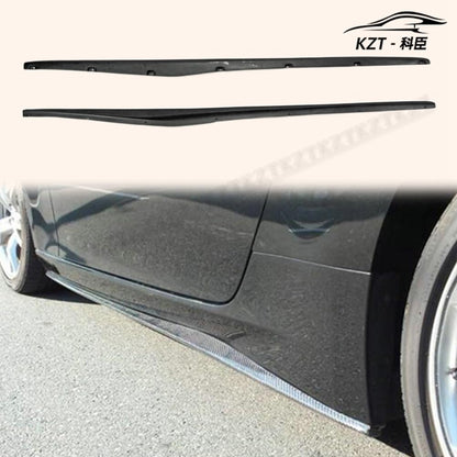 For Nissan 09 Onwards 370Z Z34 Side Skirt Step Extesion Rocker Panels Side Part Fiber Glass Body Kit Replacement