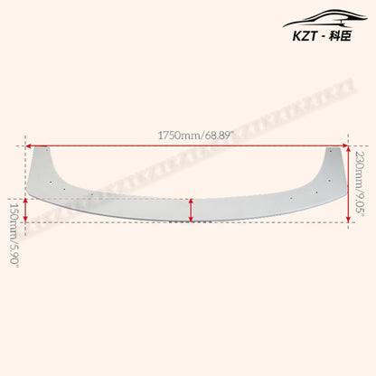 For Nissan 09 Onwards 370Z Z34 Wbs Style Front Bumper Lip Chin Splitter Spoiler Fiber Glass Body Kits Kazento Carbon Parts 车身侧板 370Z-FL-WBS-FRP